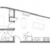 Floor plan for 1 bed, 1 bath, 543 sqft